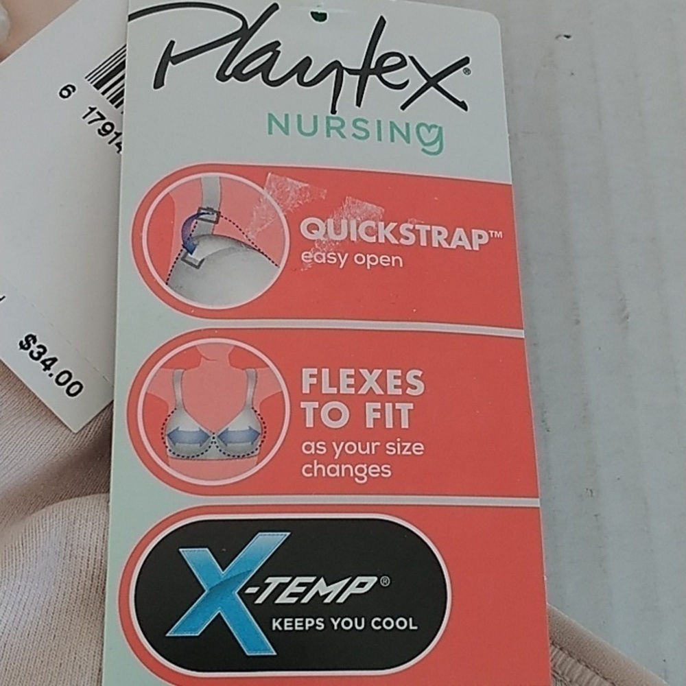 Playtex Nursing Bra Seamless Wireless Quick strap Bra L - Picture 6 of 13